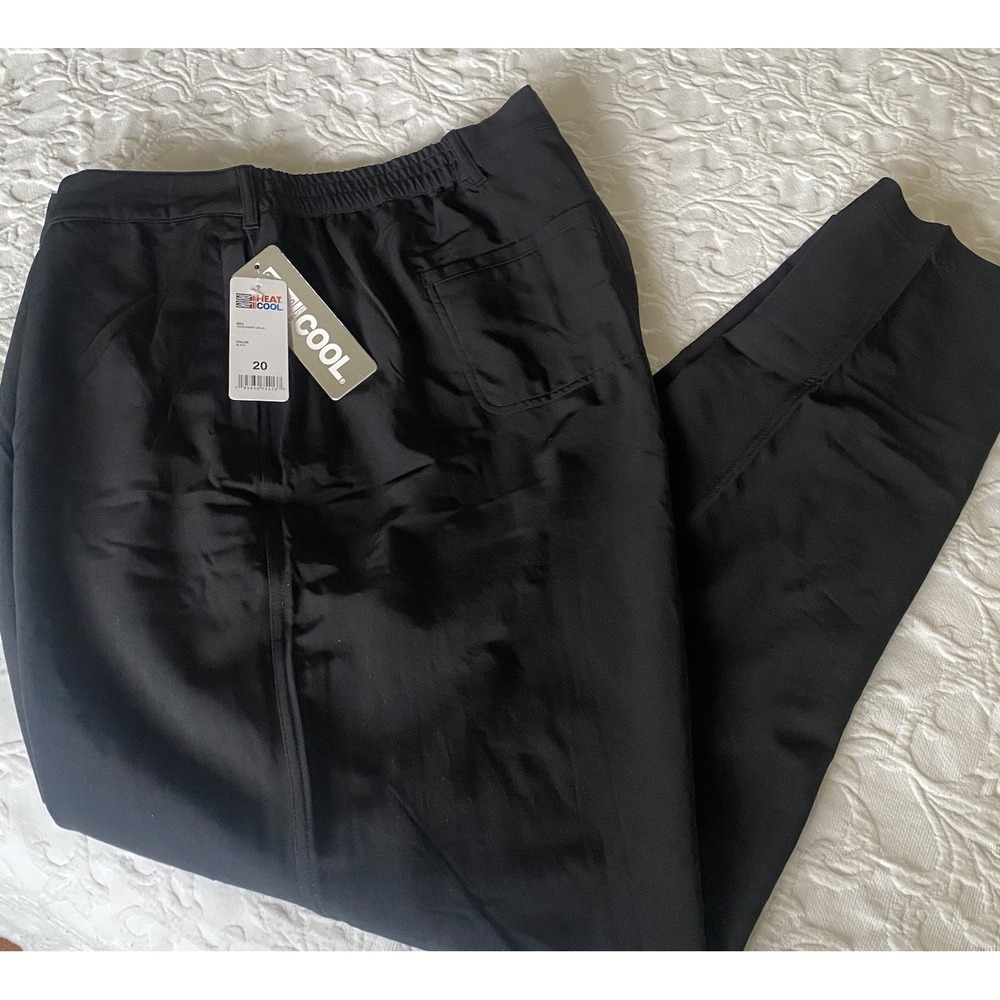 32 Degrees‎ Cool Straight Leg Black Plus Size Trouser Size 20 Travel Comfort NWT